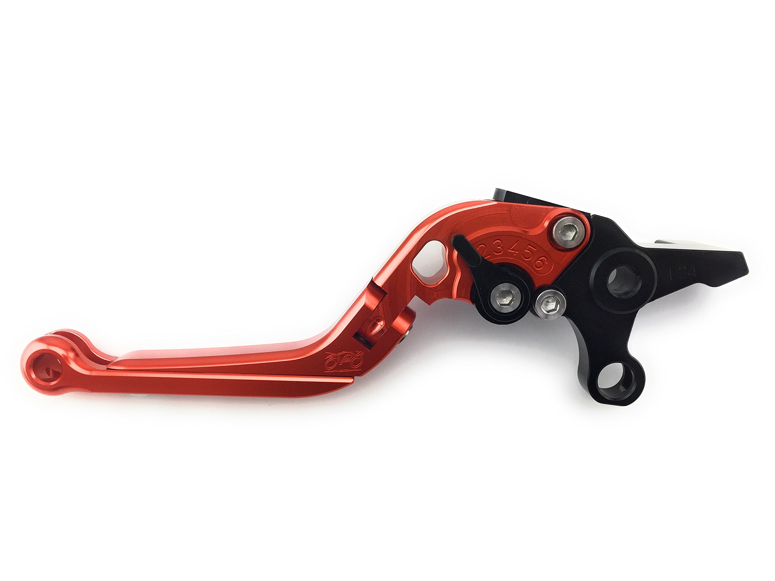 aVDB - motocykl Para regulowanych i składanych dźwigni kompatybilna z CB500F CB500-F CB-500F 2013-2018 (pomarańczowy/czarny)