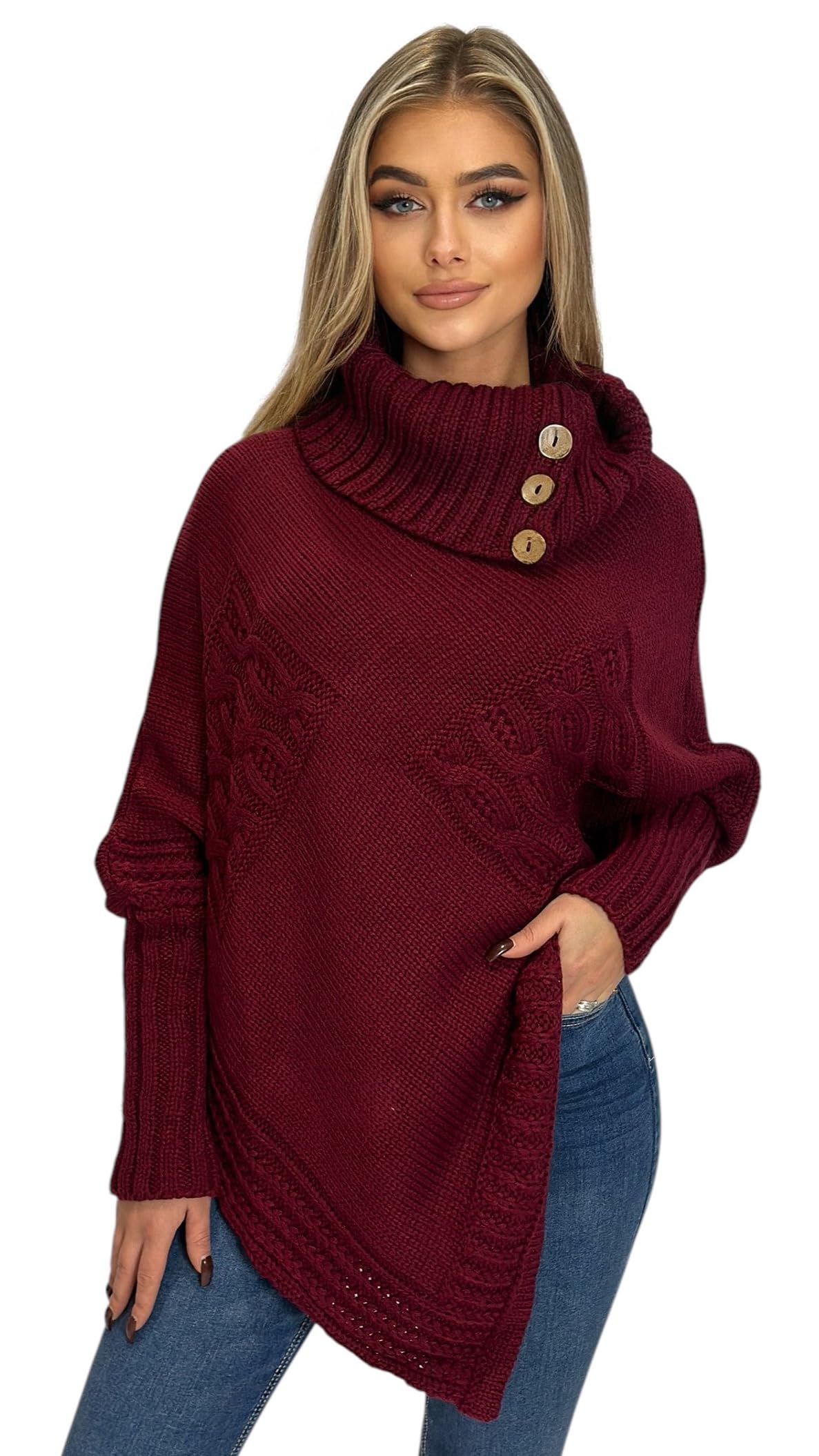Mississhop Poncho Tricot Pull Cape