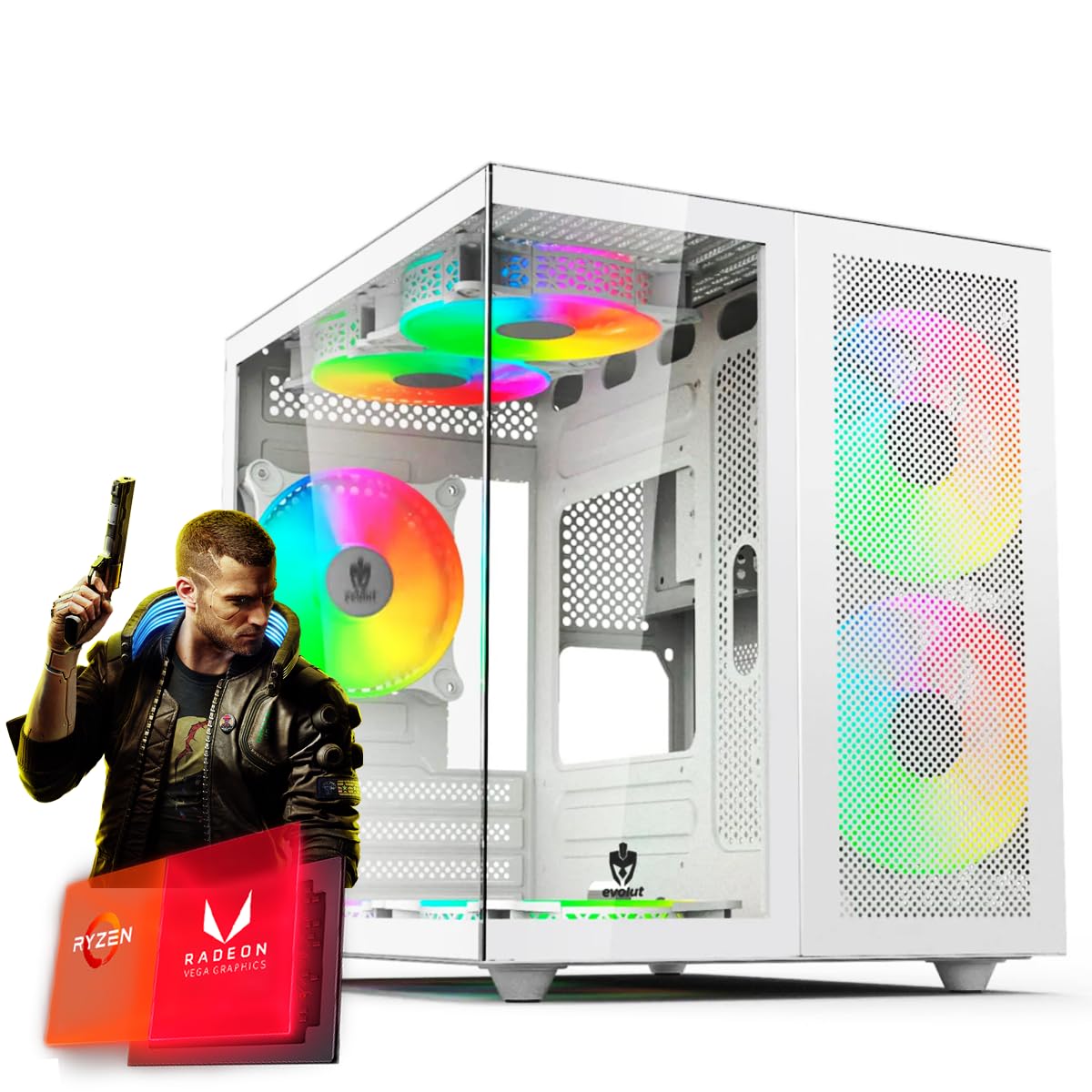 PC Gamer Amd Ryzen 5 5600GT 32GB Ram NVME 500GB Gabinete Graphics