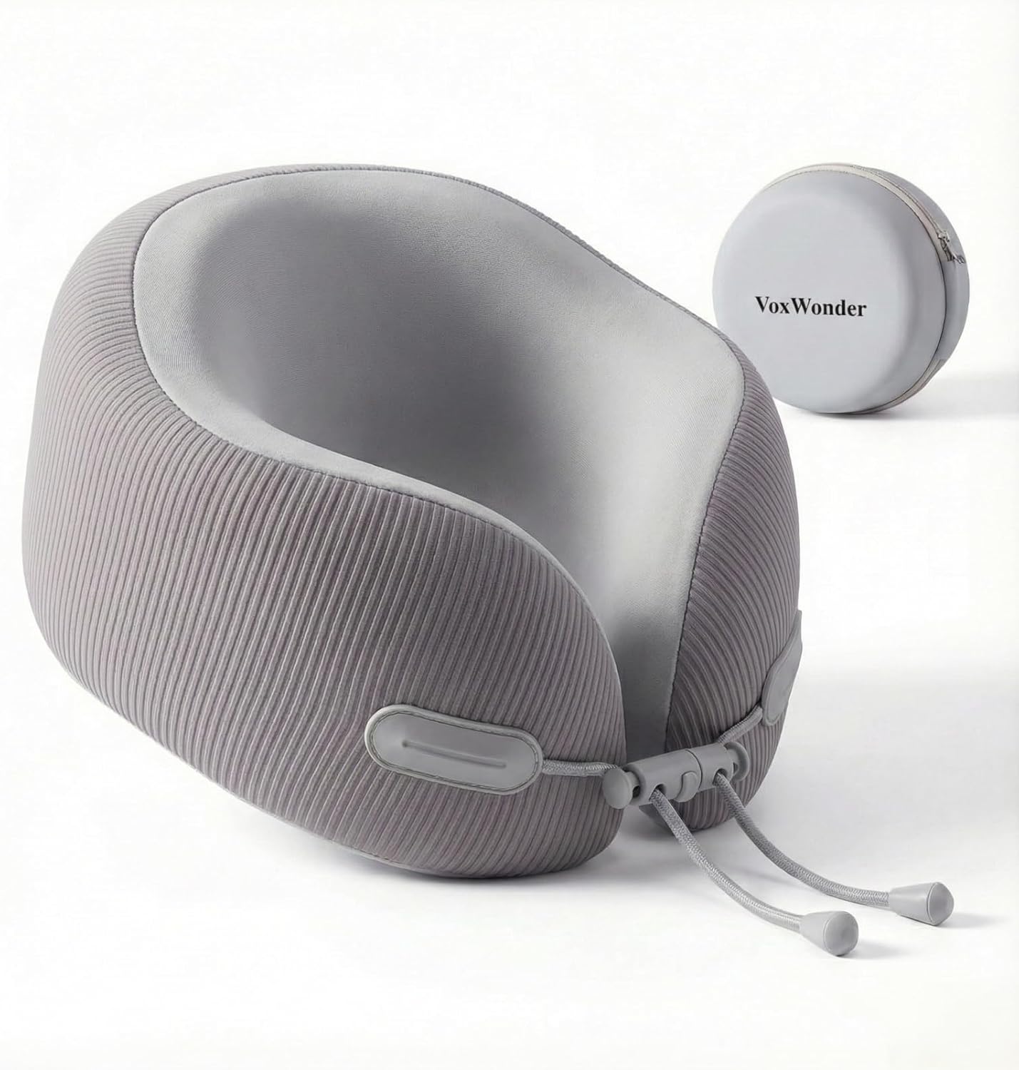 Memory Foam Travel Neck Pillow for Airplane, 360° Head