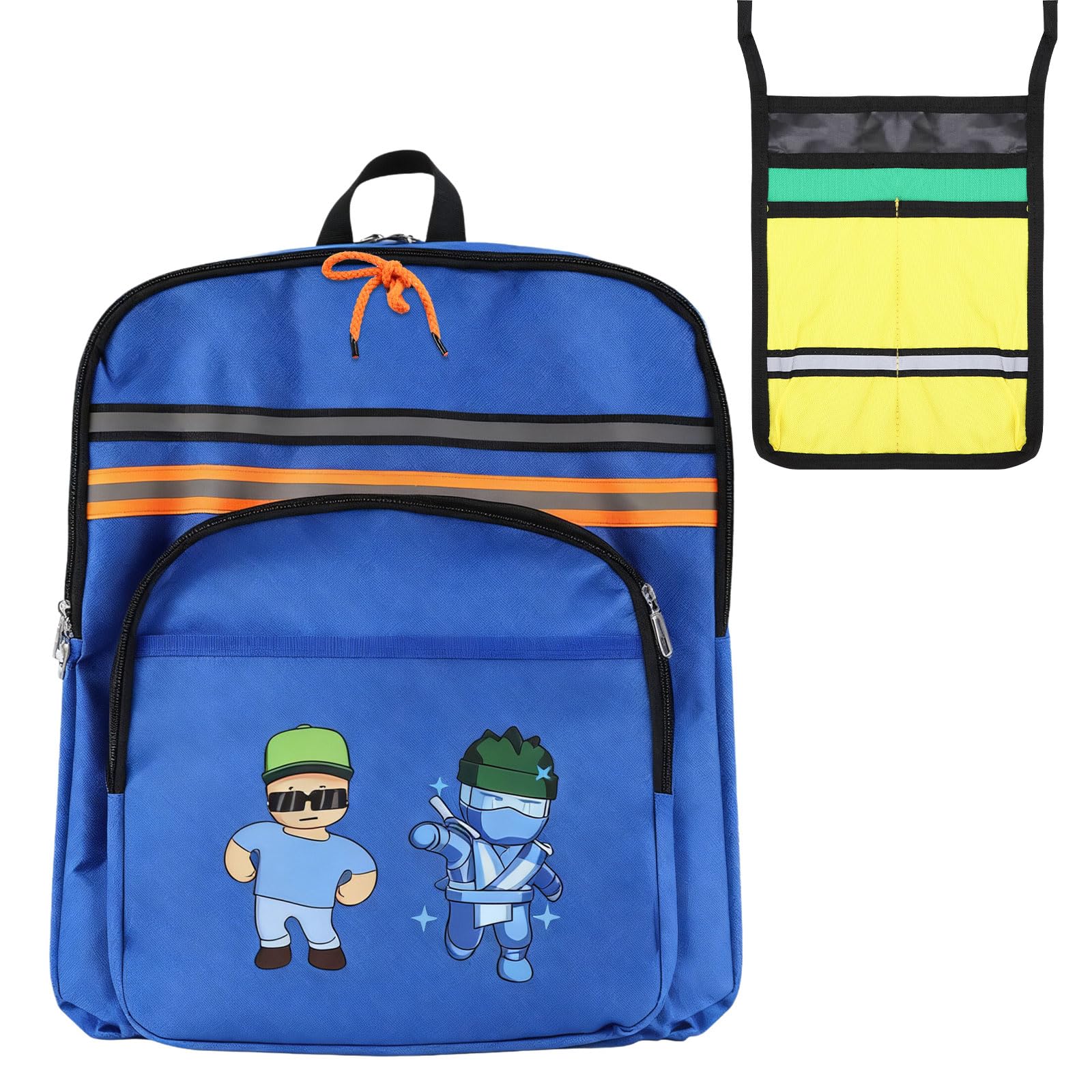 Offstar Large Durable Sports backpack Athletic Gym Bag Travel Backpack School Backpack Computer Bag for Men Women Blue