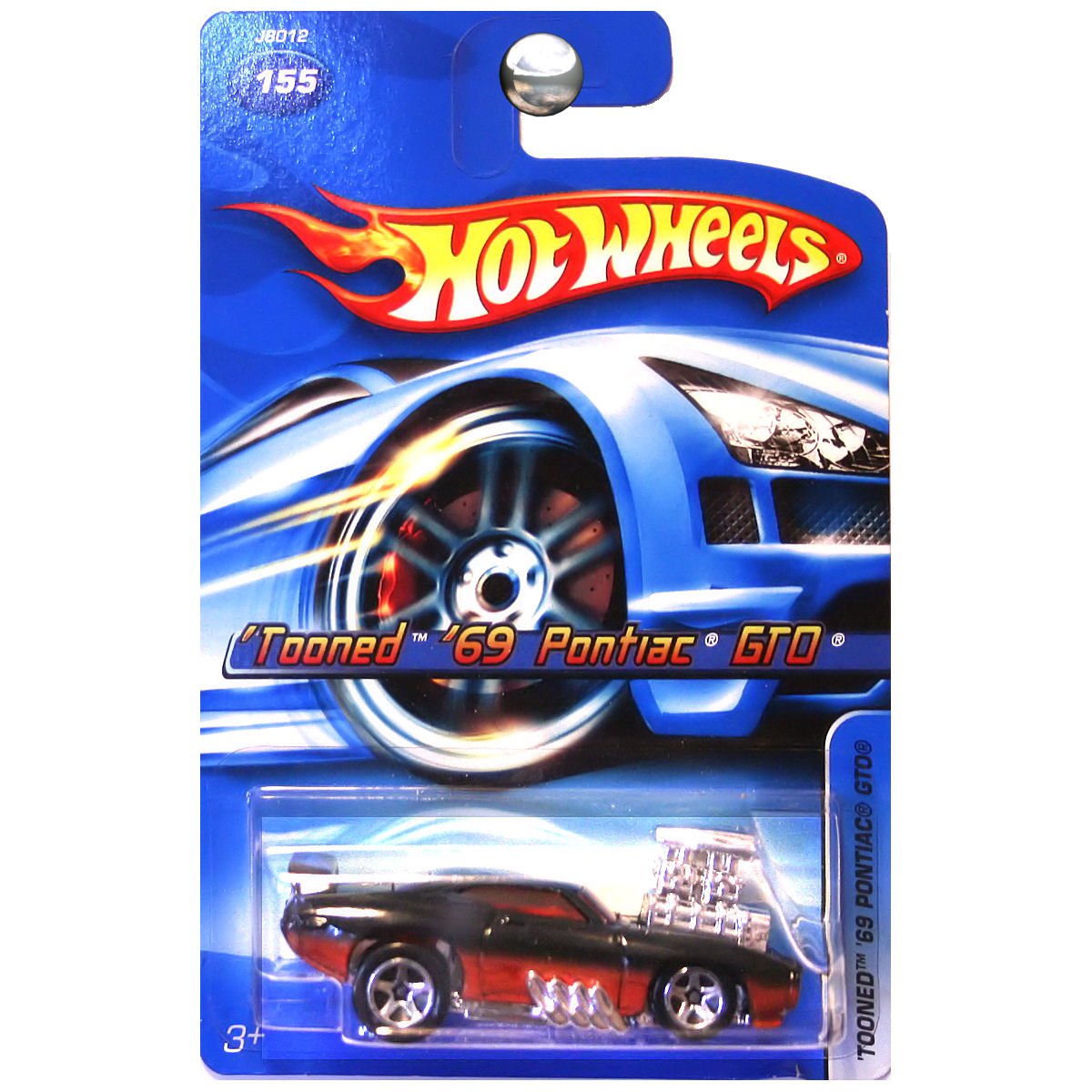 Amazon.com: Hot Wheels 2006 Tooned 69 Pontiac GTO Card #155 1:64