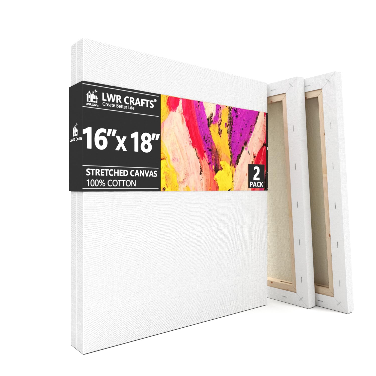 Toiles tendues 40,6 x 45,7 cm pour vos ateliers peinture et décoration intérieure