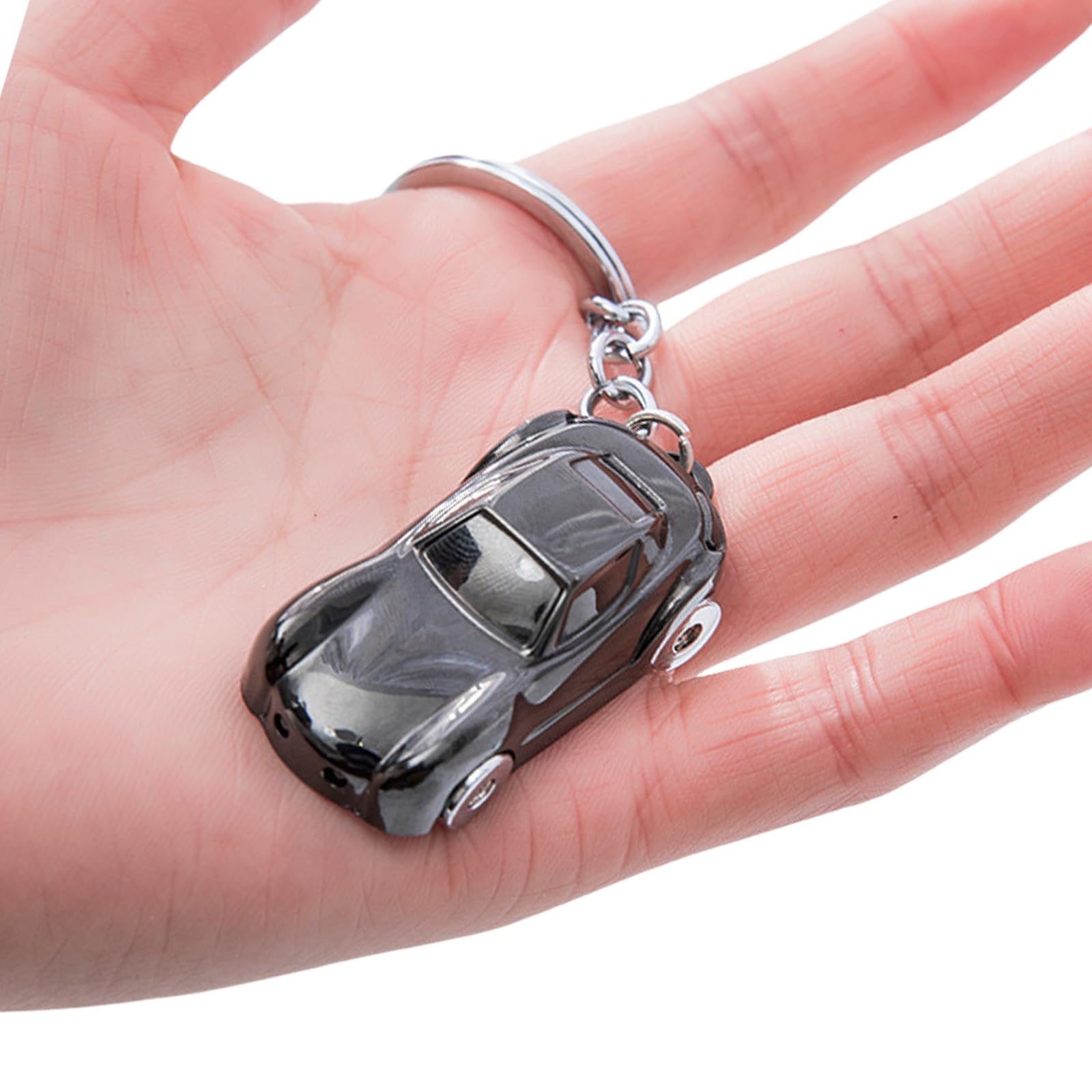 NONGYU Stylish Automotive Themed Metal Chain Exquisite Car Shaped Metal Keychain Accessory for Fan of Automotive Culture Realistic Car Model Keychain
