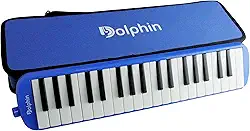 Escaleta 37 Teclas Dolphin 6721, com Semi Case Azul