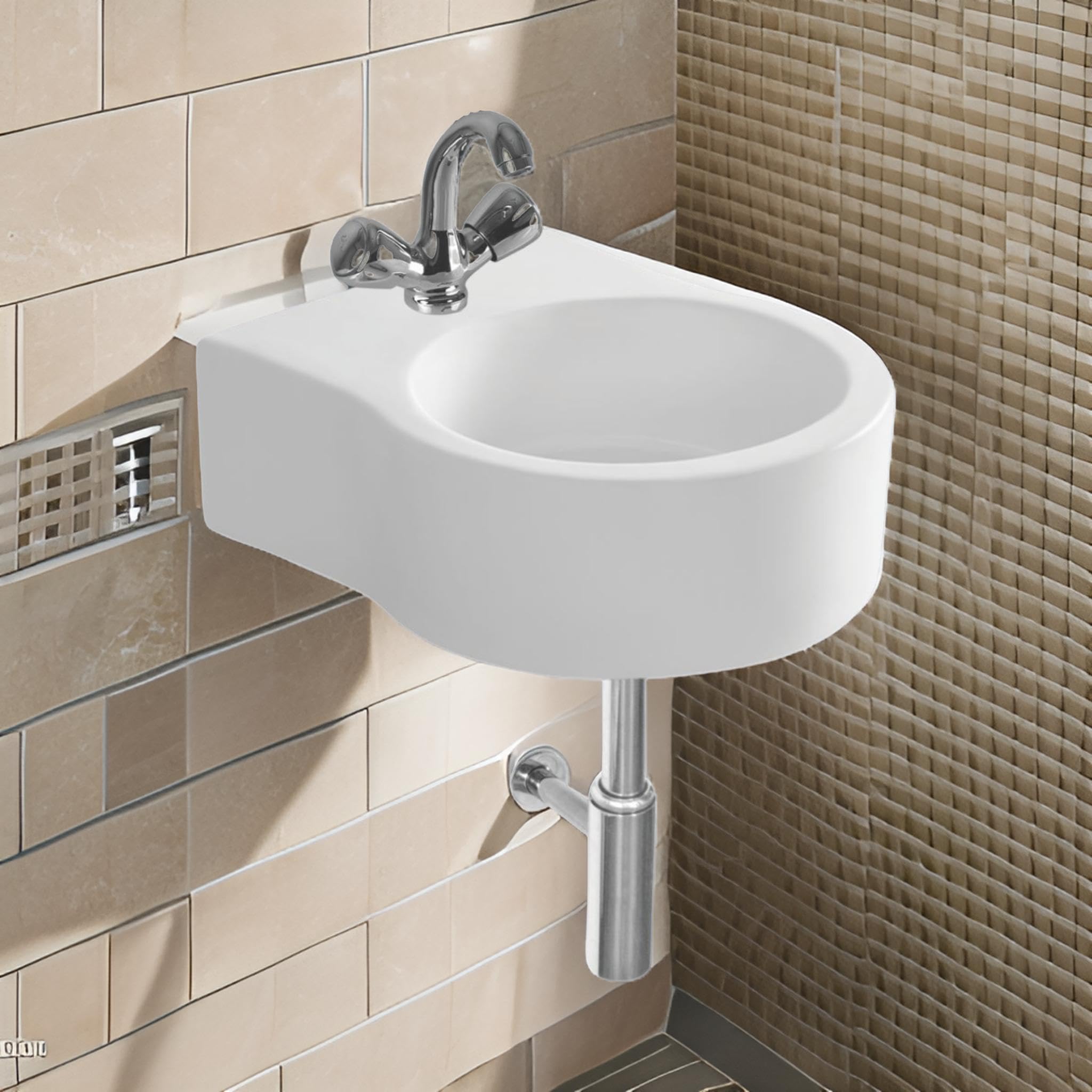Sungold Nokia Wall Hung Basin/Washbasin for Bathroom/Wall Mounted Wash Basin/Sink for Living Room (13x11) (B0DJ5HSL3M) Amazon Price History, Amazon Price Tracker