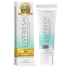 LIVFRESH Toothpaste Gel Clinically Proven to Remove Plaque 250 Better Improves Gum Health 190 Better Prevents Reduces Tartar