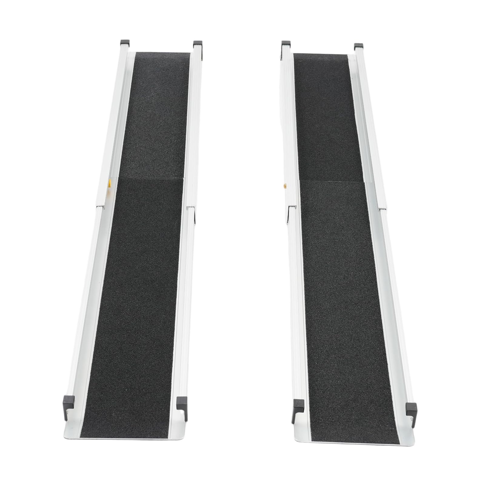 Rampa telescópica para silla de ruedas, 2 unidades, ajustable, de aluminio, rampa para bordillos con bolsa de almacenamiento, 300 kg de carga