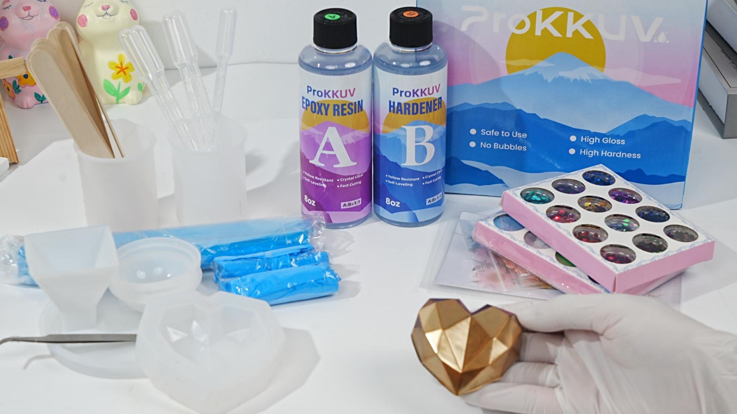 Amazon.co.jp: ProKKUV エポキシ樹脂 セット2液性レジン液 大容量
