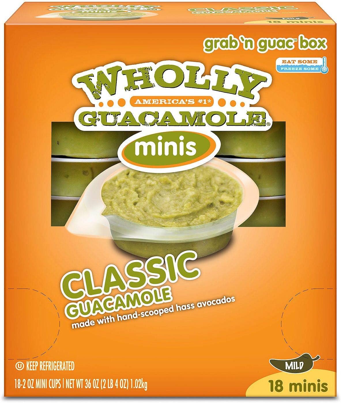 Wholly Guacamole Minis, 2 oz, 18 Count