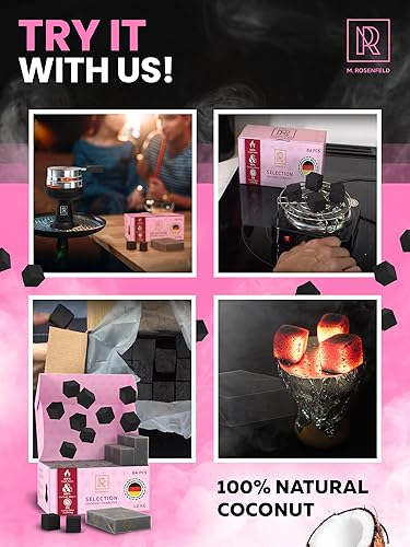 Miniatura 68 de Cachimba carbón de carbón de coco – Paquete XL 84 unidades y 2.6 lbs (2.6 libras) – Calidad premium 0.984 in (1x1x1 in) – 100% carbón de coco