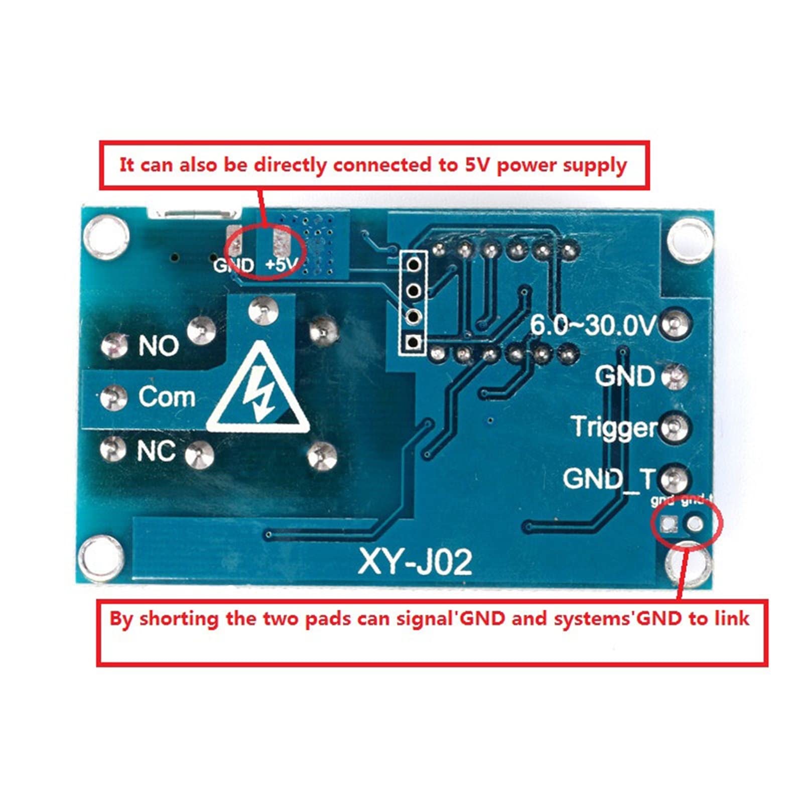 DC 6-30 V, obsługuje Micro-USB 5, wyświetlacz LED, timer opóźnienia w cyklu automatyzacji, sterowanie wyłącznikiem, przekaźnik czasu opóźnienia 6, 9, 12, 24 (niebieski przekaźnik)