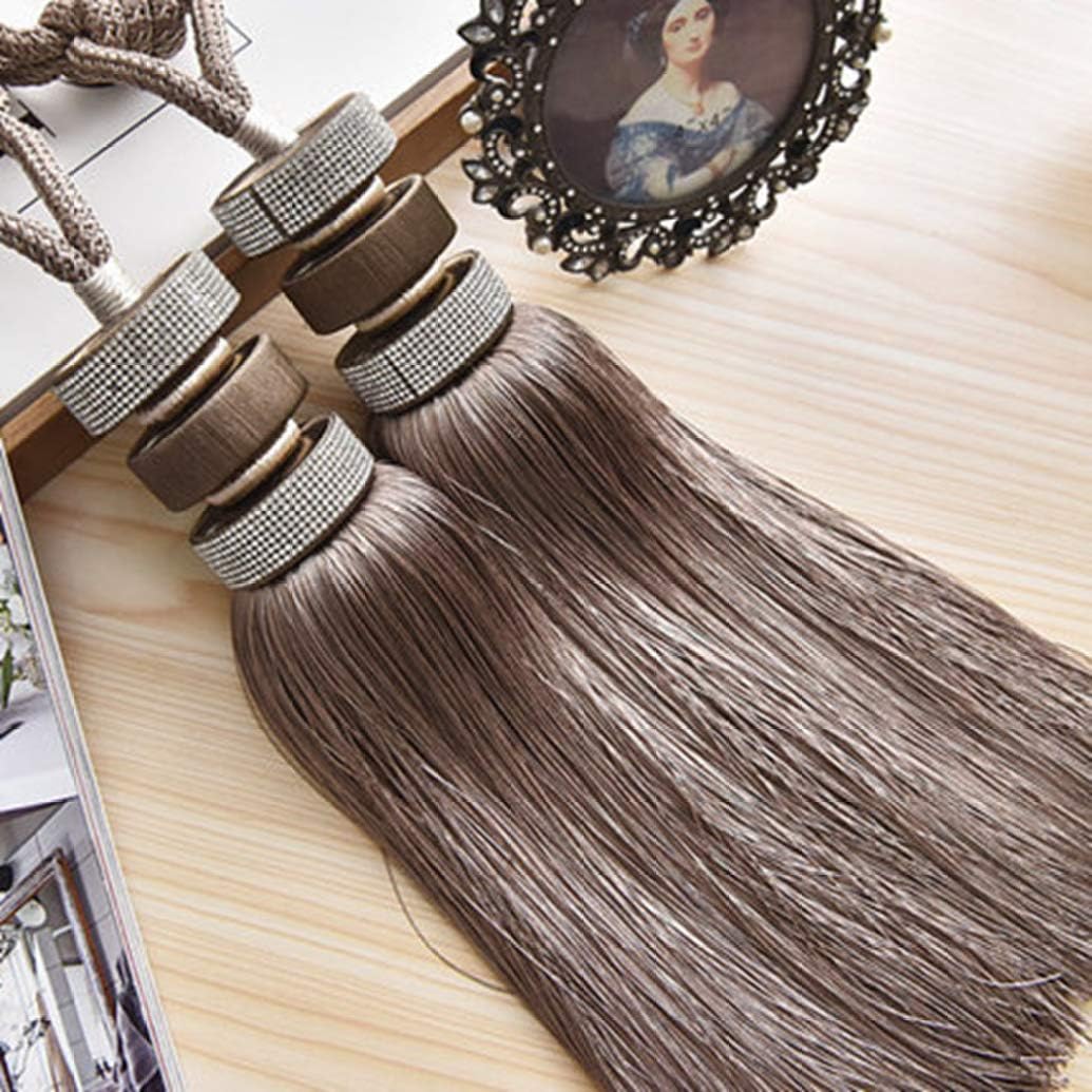 Tassel Tie Backs for Curtains, 1Pair Luxury Europe Curtain Tassels Fringe Tiebacks for Home Office Window Drapery Hanging Balls Ropes Rhinestone Elegant Curtain Accessories(Dark Green)