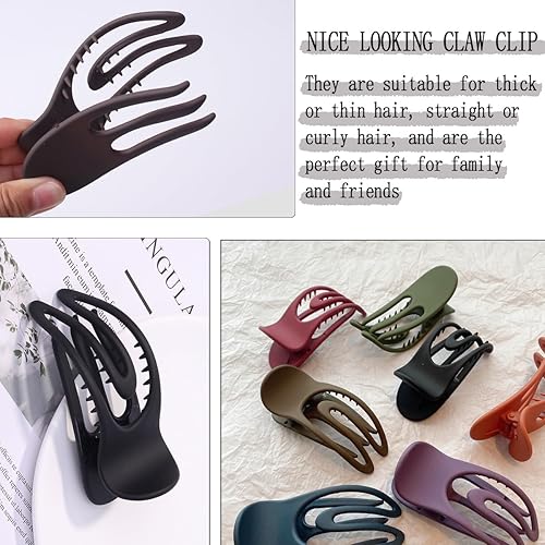 Miniatura 3 de 7 pinzas para el cabello curvadas clásicas de pico de pato para el cabello, pinzas de pelo antideslizantes para cola de caballo francesa, pinzas