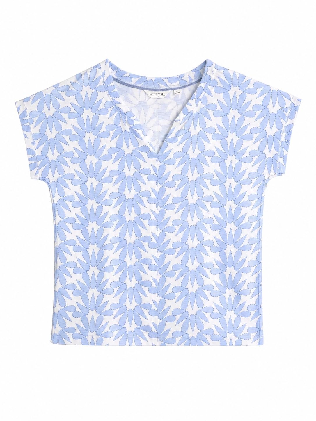 White Stuff Women's Nelly T-Shirt, Blue Pr, 18
