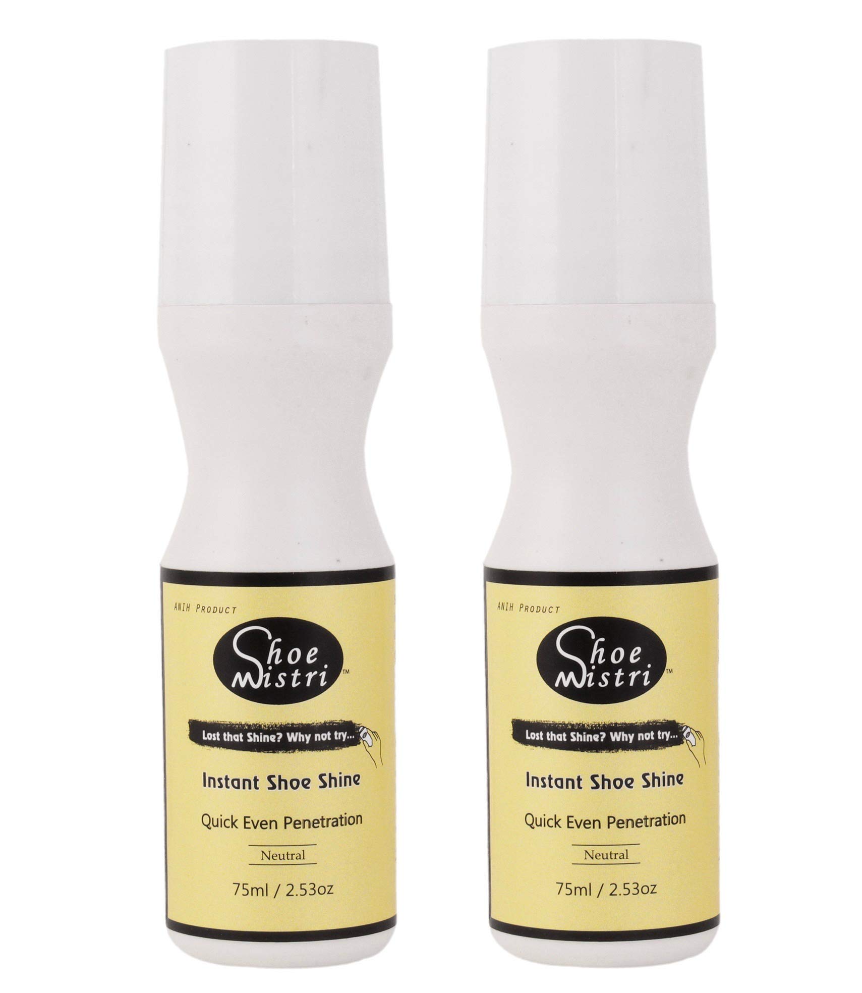 Shoe Mistri Instant Shoe Shine 75 ML (Pack of Two) - Leather Shoes Polish with Attached Shoe Applicator (B07WC1KM2C) Amazon Price History, Amazon Price Tracker