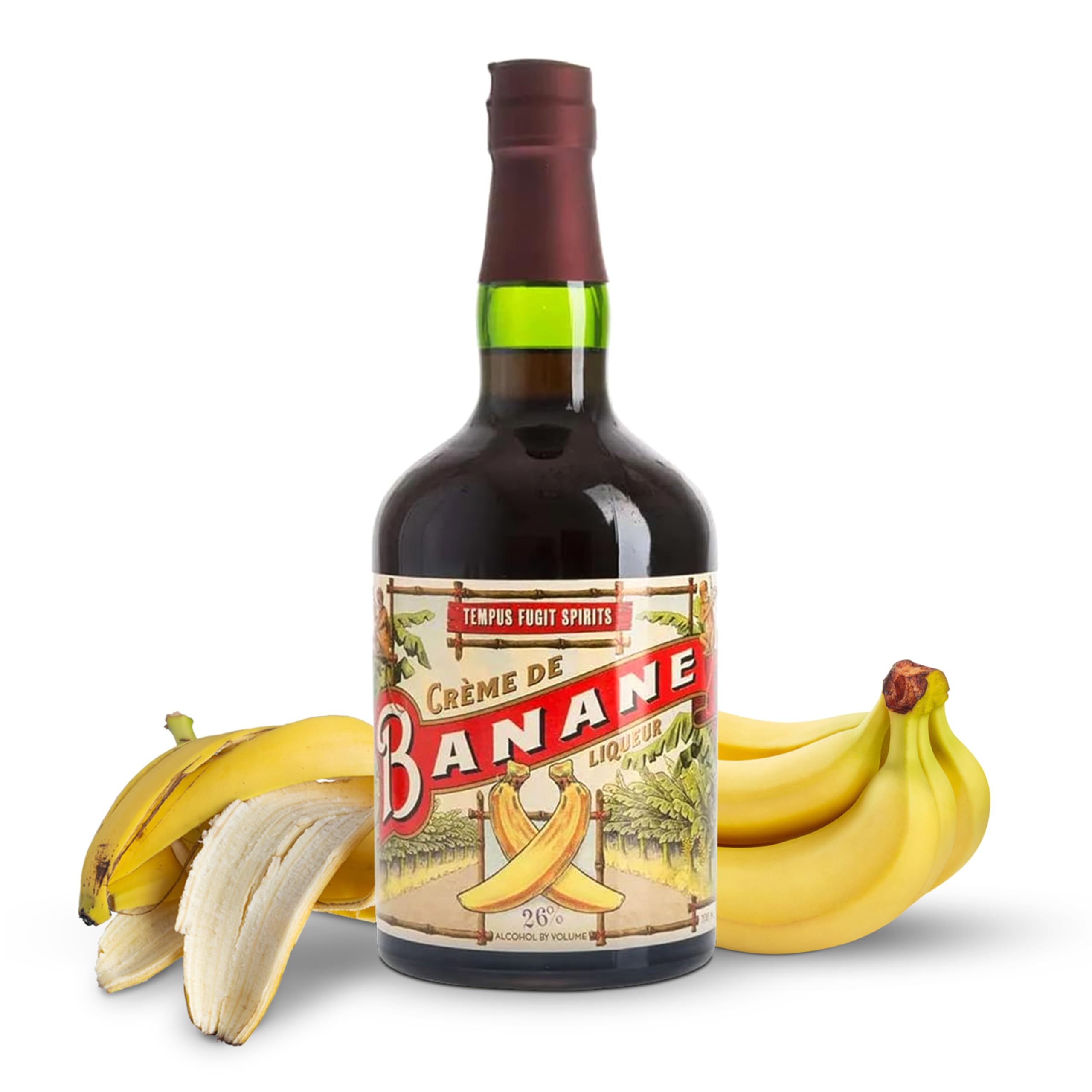 Tempus Fugit Crème de Banane Liqueur, 70cl, 26% ABV, Complement to Your favorite Tiki Cocktails or Cocktails Requiring an Authentic Historic Style Crème de Banane