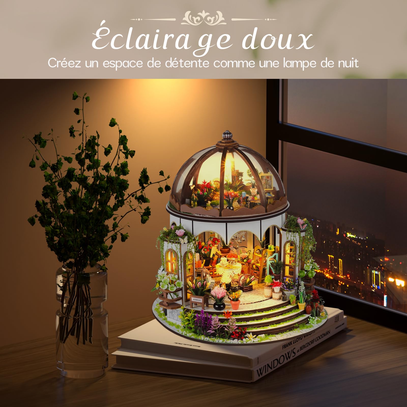 ROBOTIME Doe-het-zelf bouwpakket, miniatuurhuis voor volwassenen