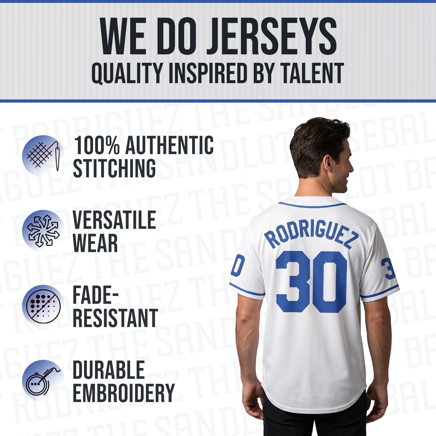 The Sandlot Baseball Jersey, Yeah-Yeah #11 Button Down Short Sleeve,90s Classic Men Legend Stitches Jersey S-5XL - Image 3