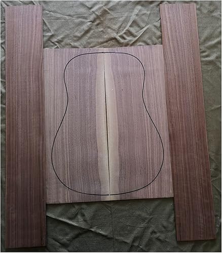 1 juego de parte trasera y lateral de guitarra, panel de guitarra de 41 pulgadas, material de fabricación de guitarra, kit de guitarra de bricolaje