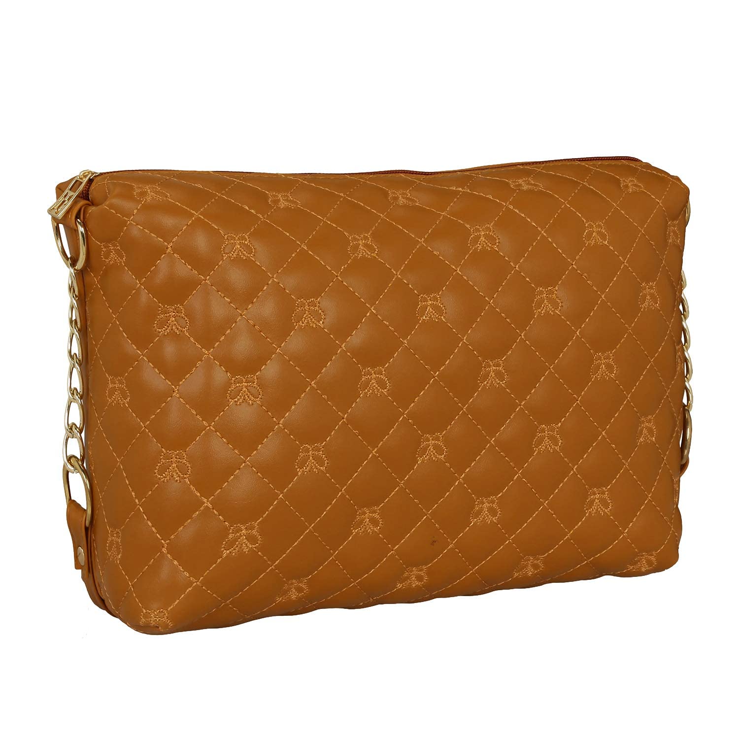 KLEIO Stylish Quilted Sling Bag for Girls/Women (Tan) (EDK1038KL-TA) (B079DTHVCN) Amazon Price History, Amazon Price Tracker