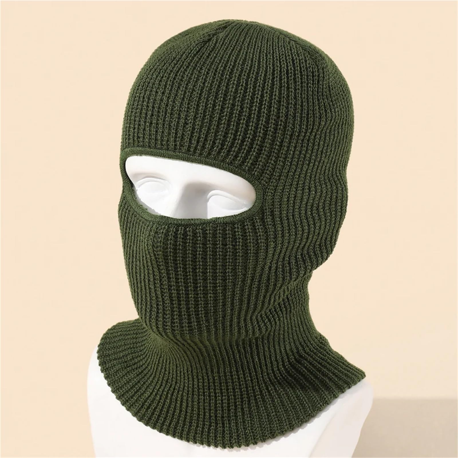 2Pcs Full Face Cover Ski Mask Hat Knitted Hats Outdoor Cycling Ear Protection Beanies Men Per Ciclismo Sci