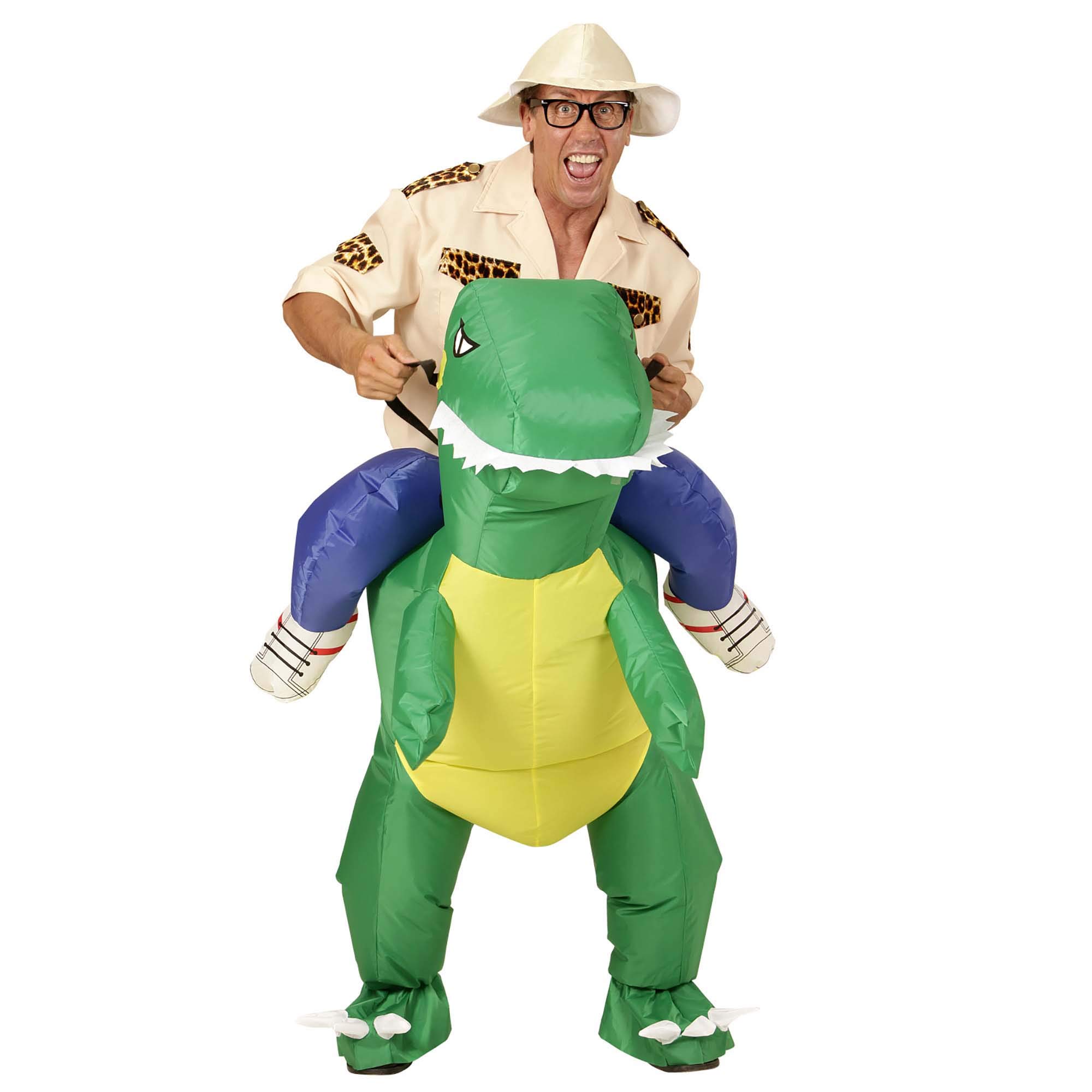 WIDMANN Disfraz de Jinete de Dinosaurio para Adulto
