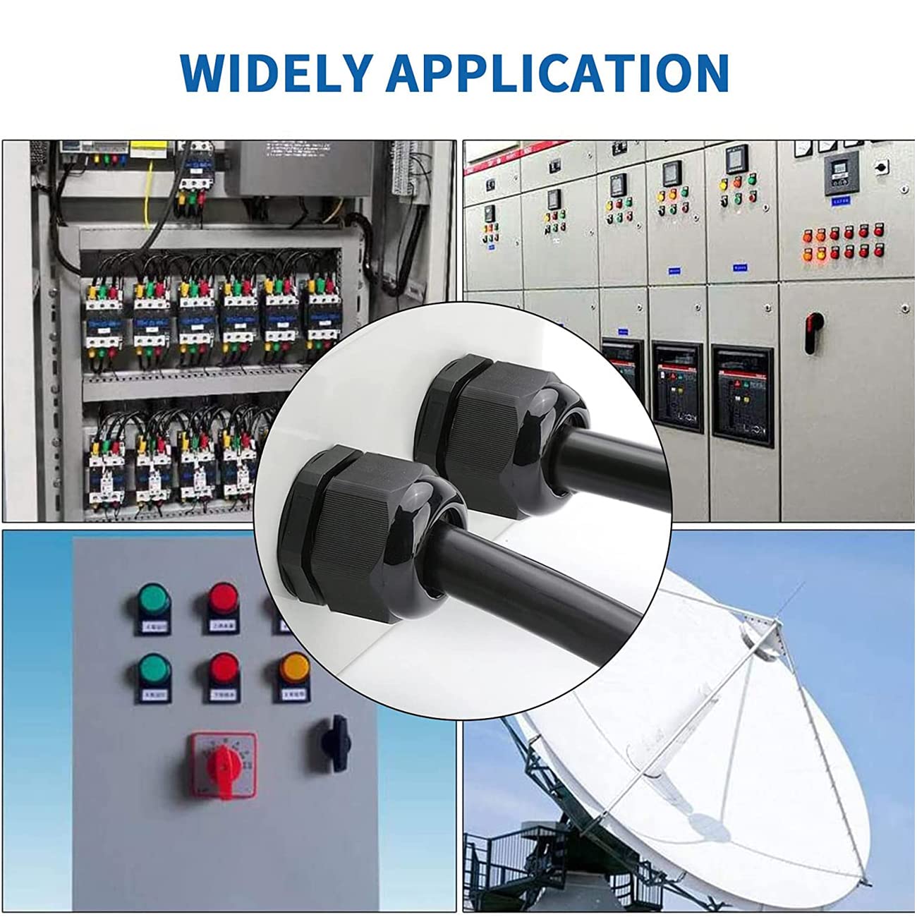 30 Pressacavi PG9 Nylon - Impermeabili IP68 Per Cavi Da 4 A 8 Mm, Nero - Foto 9