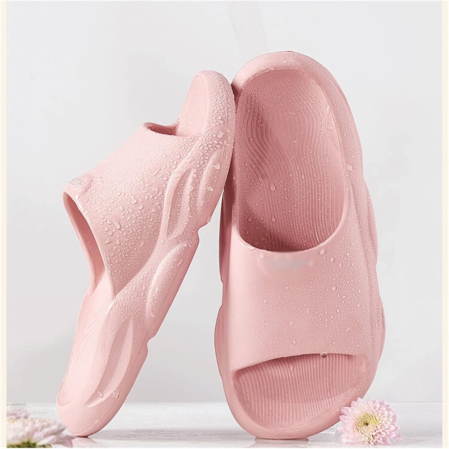 TOMYEUS Shark Slippers Slippers for Women Quick Drying EVA Open Toe Soft Slippers Non-Slip Soft Shower Spa Bath Pool Gym House Sandals for Indoor & Outdoor Summer Sandals (Size : 39-40)