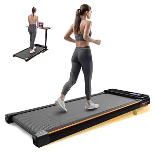 AIRHOT Walking Pad Treadmill, 2 in 1 for Walking and Jogging, Portable Under Desk Tradmill with Remote Control Lanyard & Incline for Home/Office, 2.5HP Low-Noise Desk Treadmil in LED Display - Amazon product rated Grade A