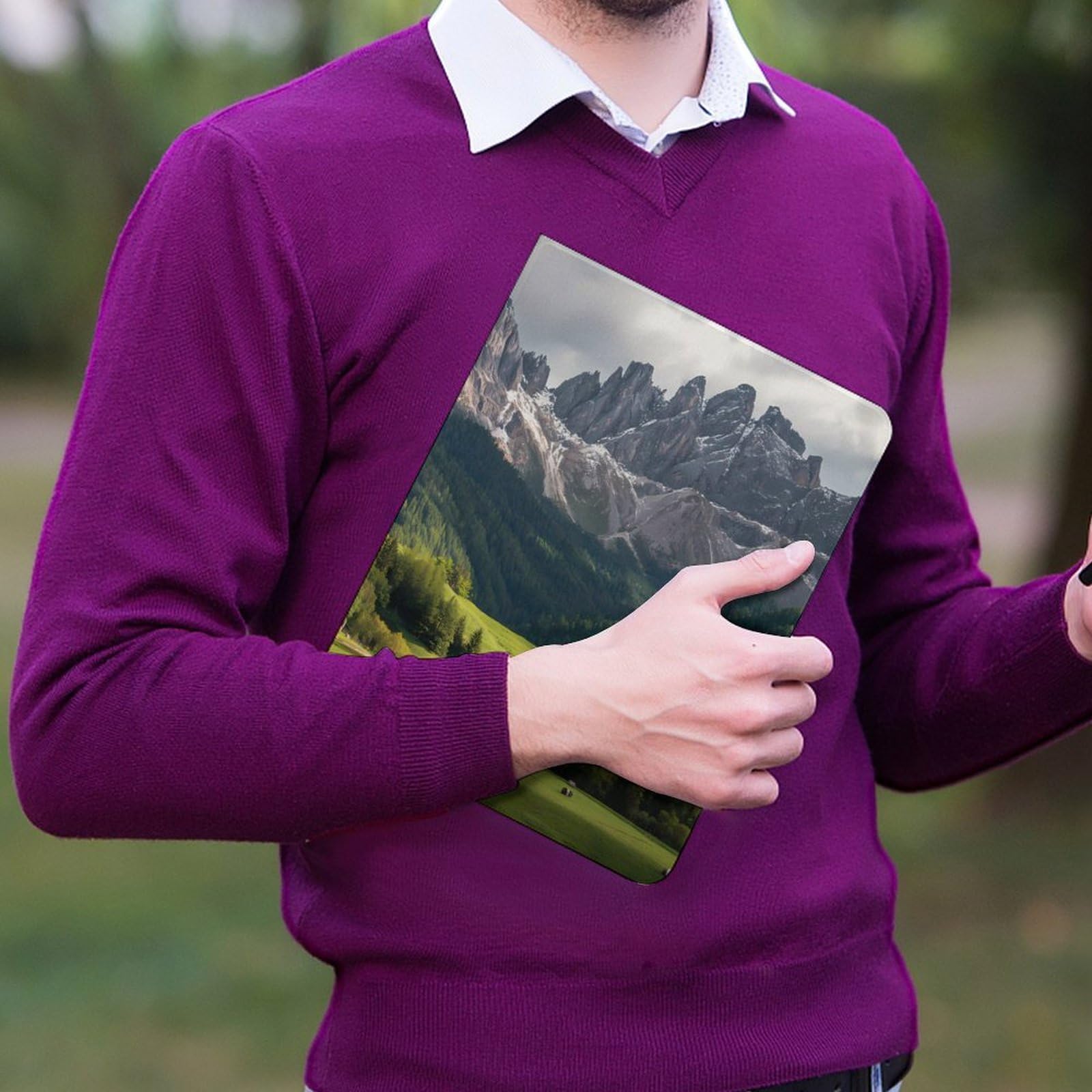 Dolomites in Italy Lustige Tablet-Hülle Kompatibel mit iPad 2020 (10,2 Zoll) Persönlichkeit Schutzhülle mit Stiftschlitz