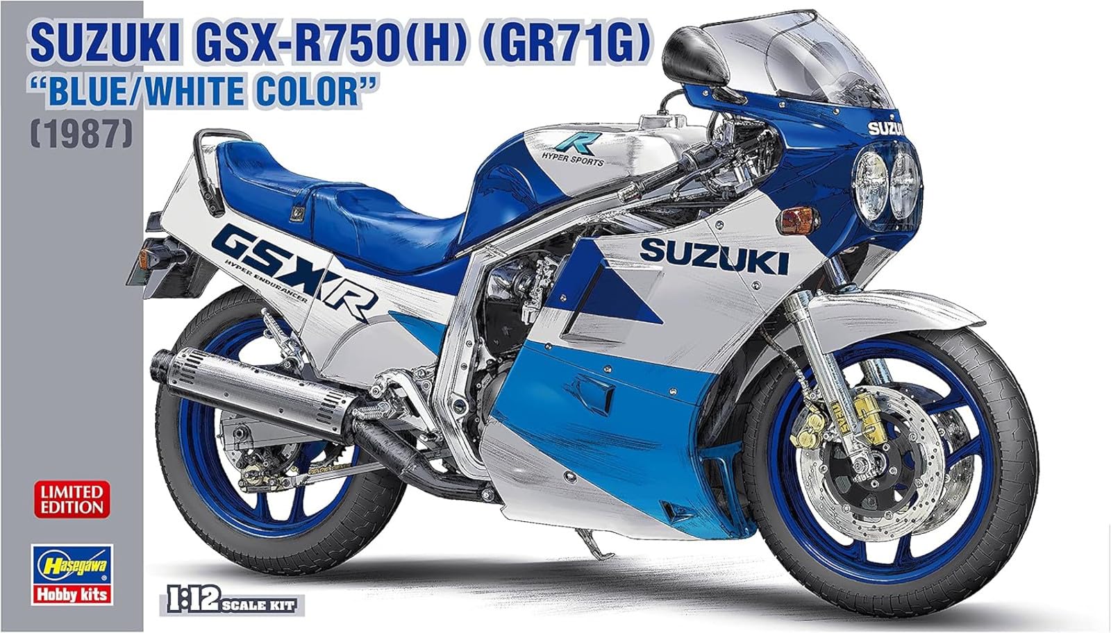 Amazon | ハセガワ 1/12 スズキ GSX-R750(H)(GR71G) ブルー/ホワイト