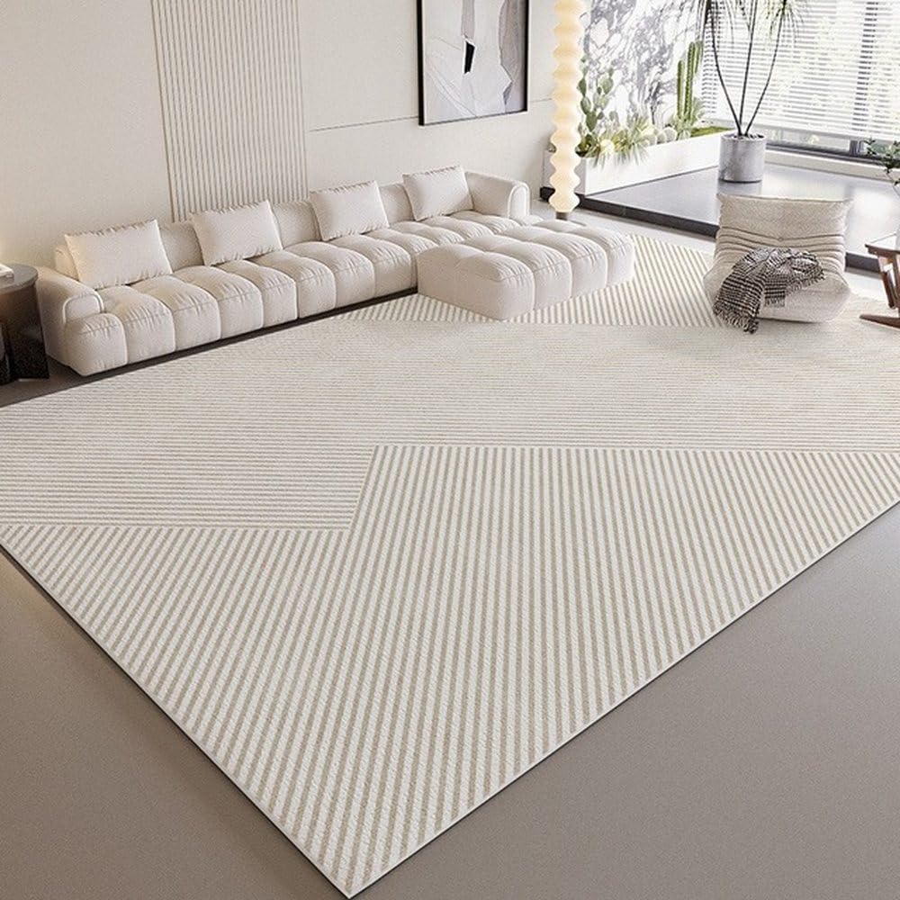 Tapis de sol en peluche 120x160 tapis de table basse de salon épais et doux SY620