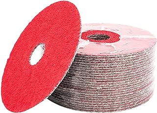VSM 50-Pack - 4-1/2 inch 36 Grit (Coarse) - Ceramic Resin Fiber Discs with Top-Size, Tear Resistant Fiber Backing, Durable, Hand-Held Machine Compatible Sanding Discs