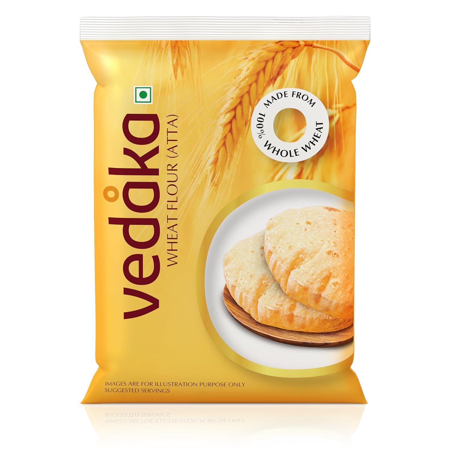 Amazon Brand Vedaka Wheat Flour Chakki Atta 10kg