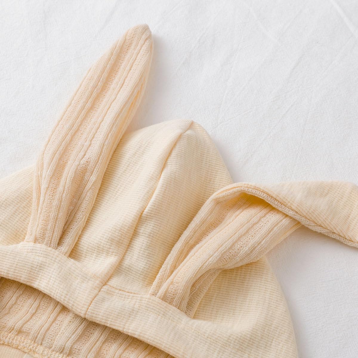 Simplee kids Animal Bunny Baby Easter Romper Long Ear Rabbit Hoodie Romper Jumpsuit with Zipper - Image 4