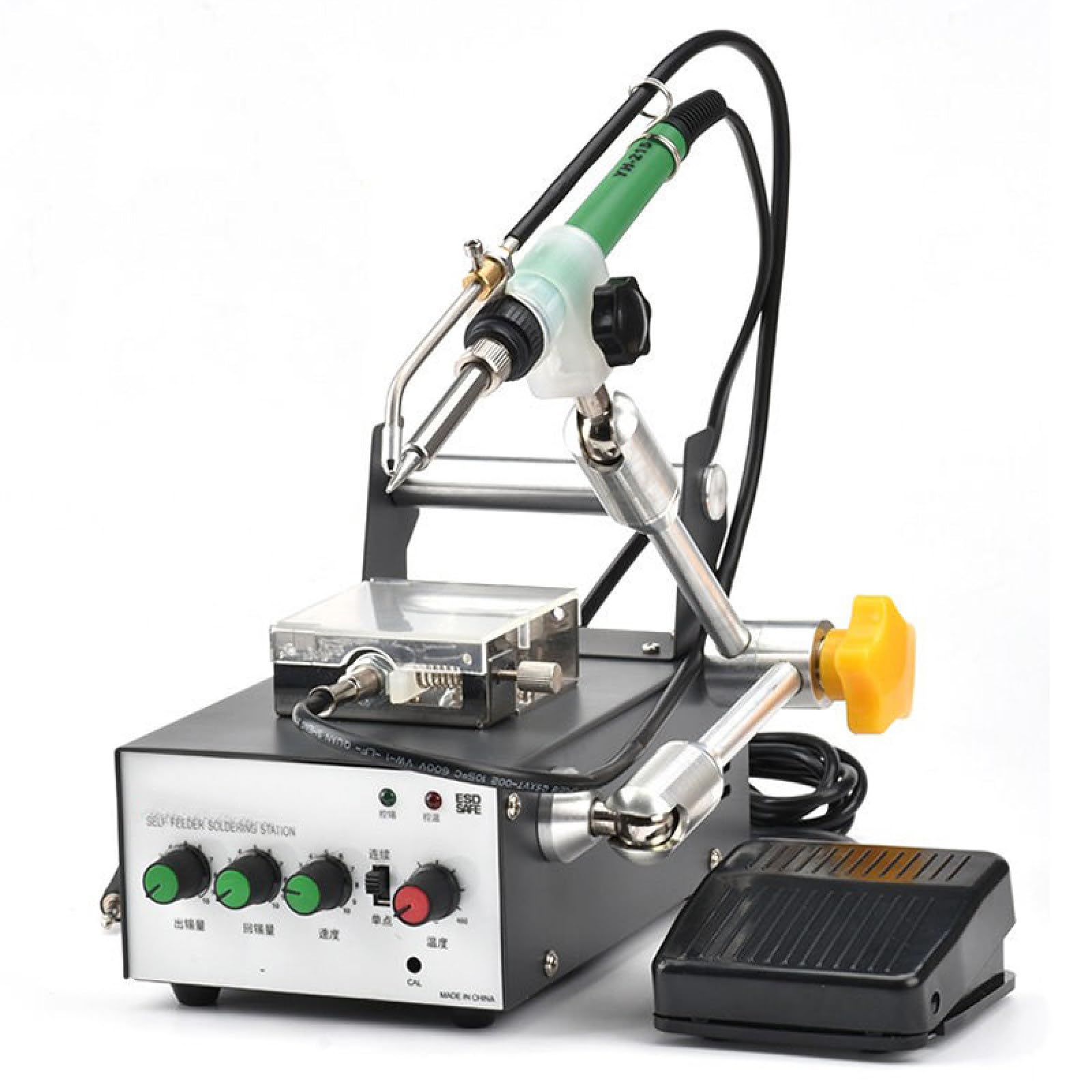 GYKOZY Soldering Machine - Automatic Solder Feeder with Foot/Hand Switch, Quick Heating for PCB Welding and Repair
