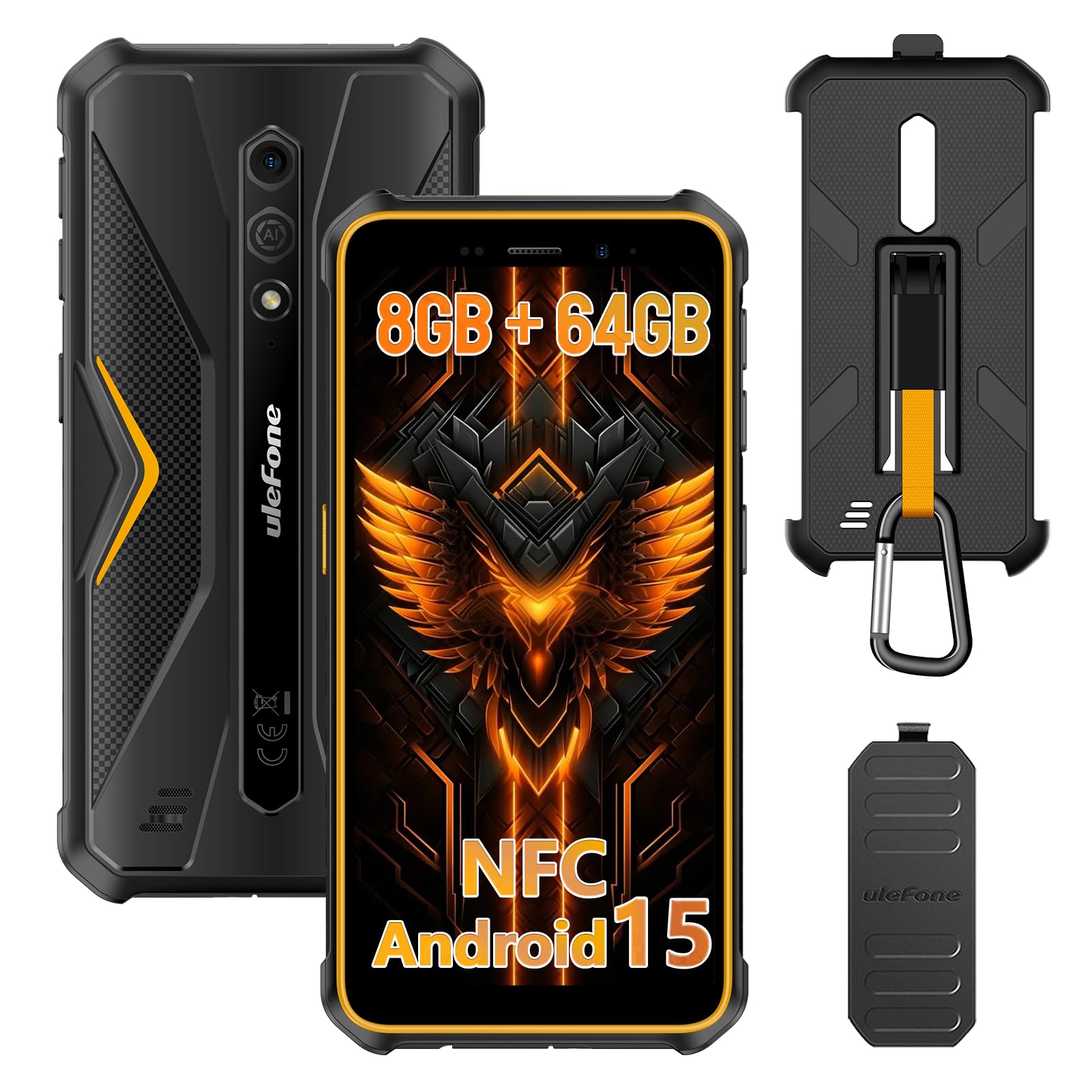 telefono robusto ulefone armor x12 pro android 15 con batteria da 4860mah e fotocamera 13mp