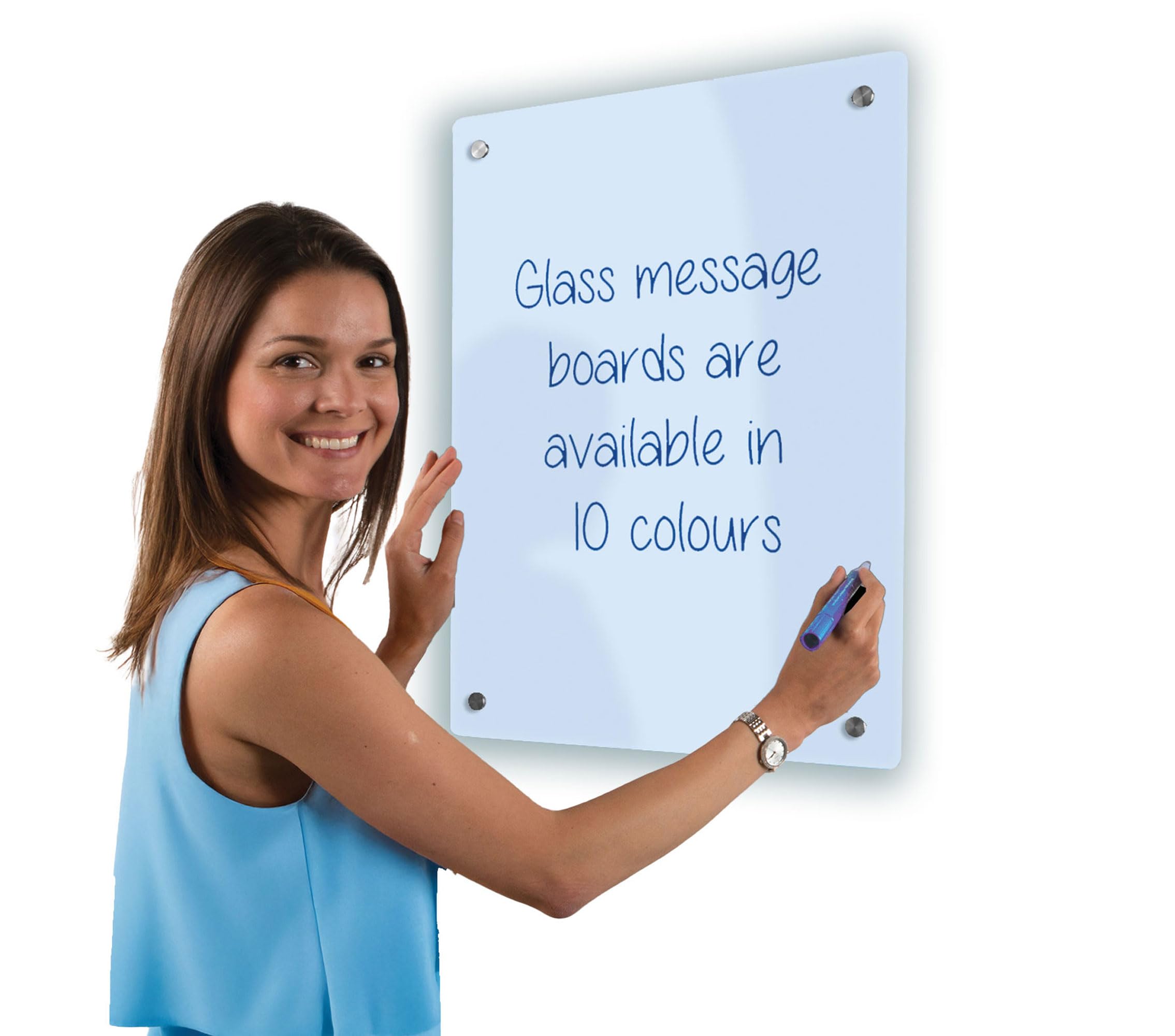 Metroplan Frameless Magnetic Glass Whiteboard, 60 x 45 cm, Prestige Frameless Smooth Surface with Steel Backing, 8 Sizes to Choose from - Office, Training & Education, Estates & Facilities