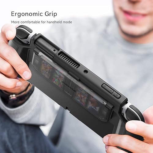 Miniatura 7 de KIWIHOME - Funda protectora para Nintendo Switch OLED 2021, funda protectora acoplable para Nintendo Switch OLED 2021 TPU Grip portátil, accesorios