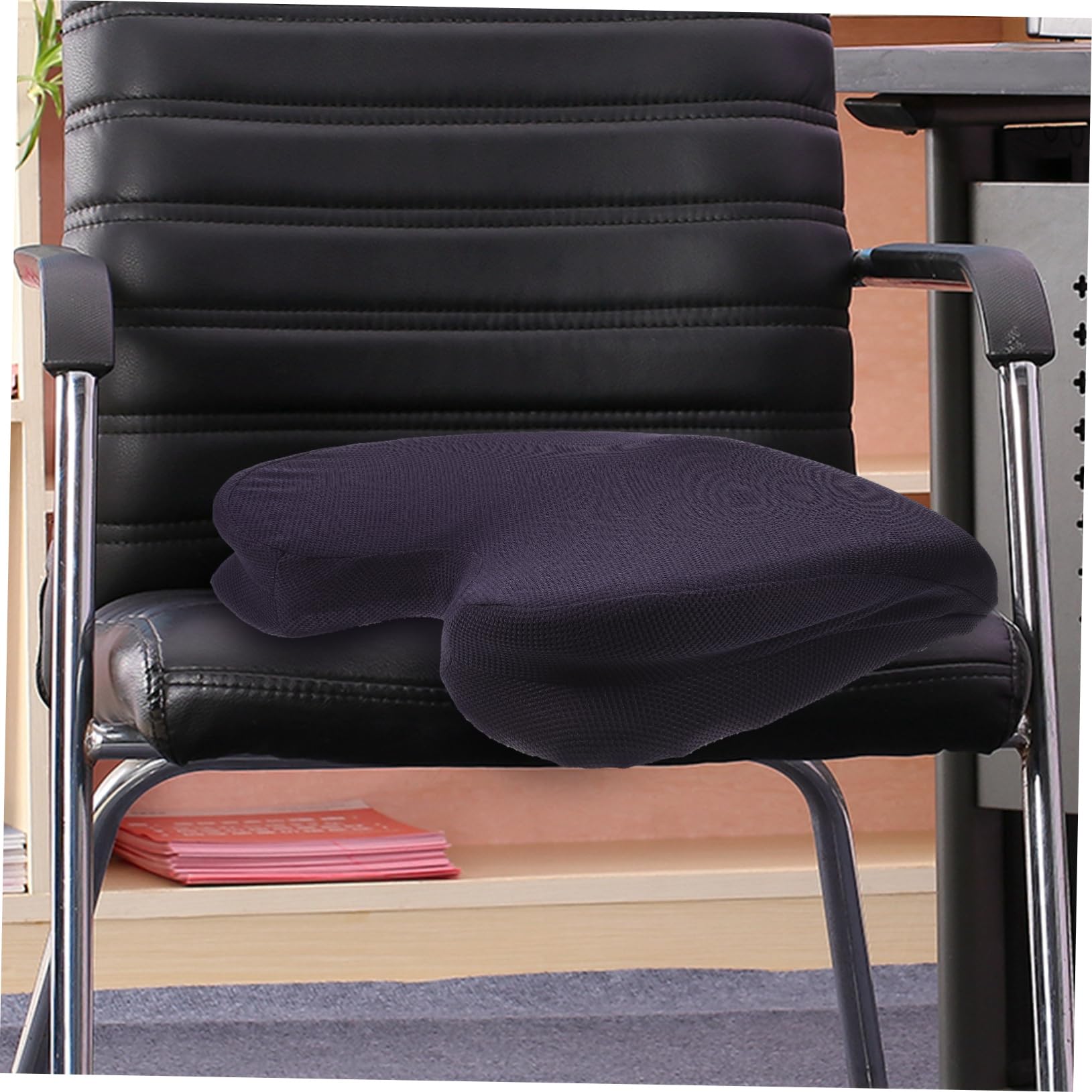DOITOOL Cojín de para Dolor de Coxis Almohada de Espuma Viscoelástica para Embarazo y Sillas de Oficina Diseño Ergonómico y Superior Azul