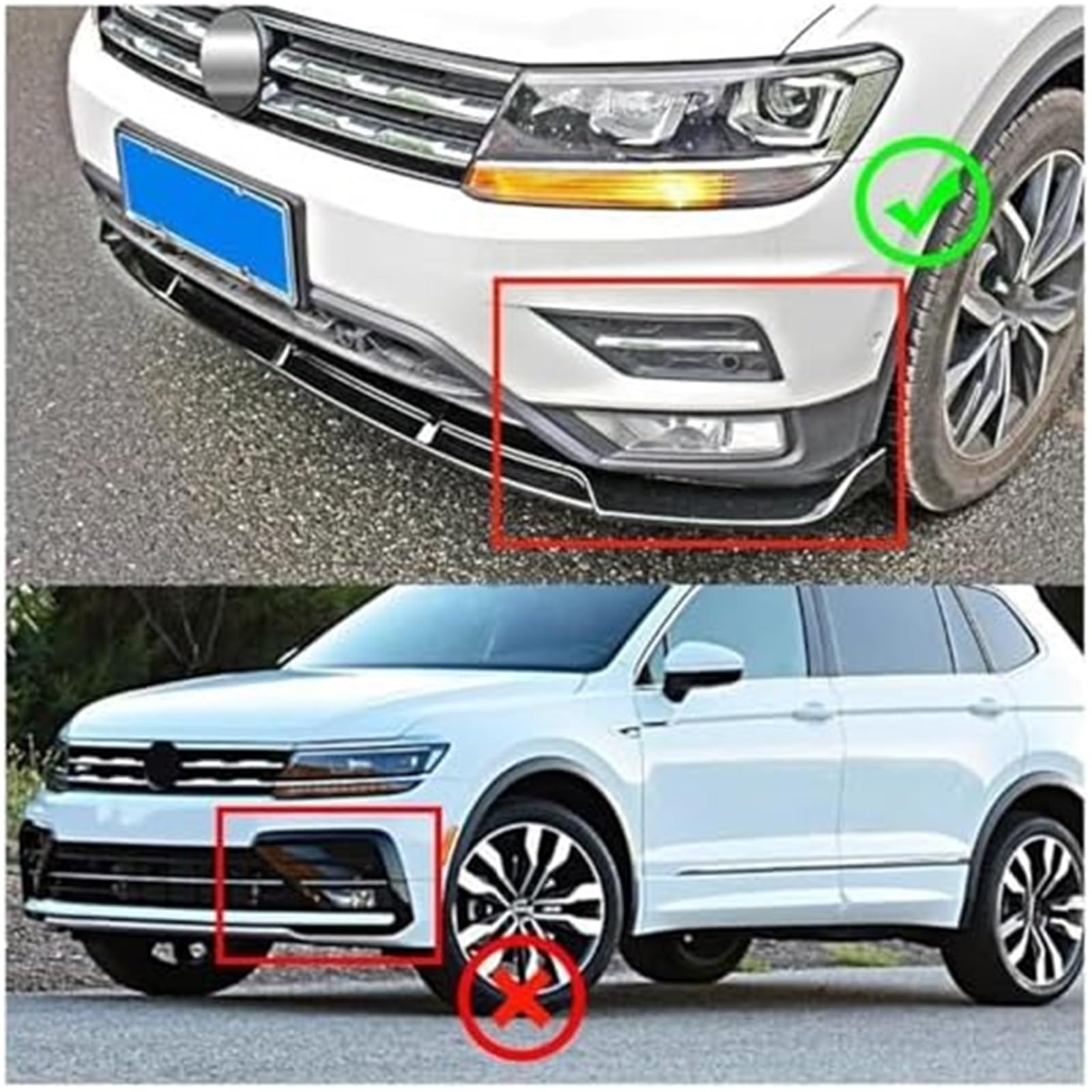 Splitter przedni zderzak samochodowy Lip Splitter Dyfuzor Body