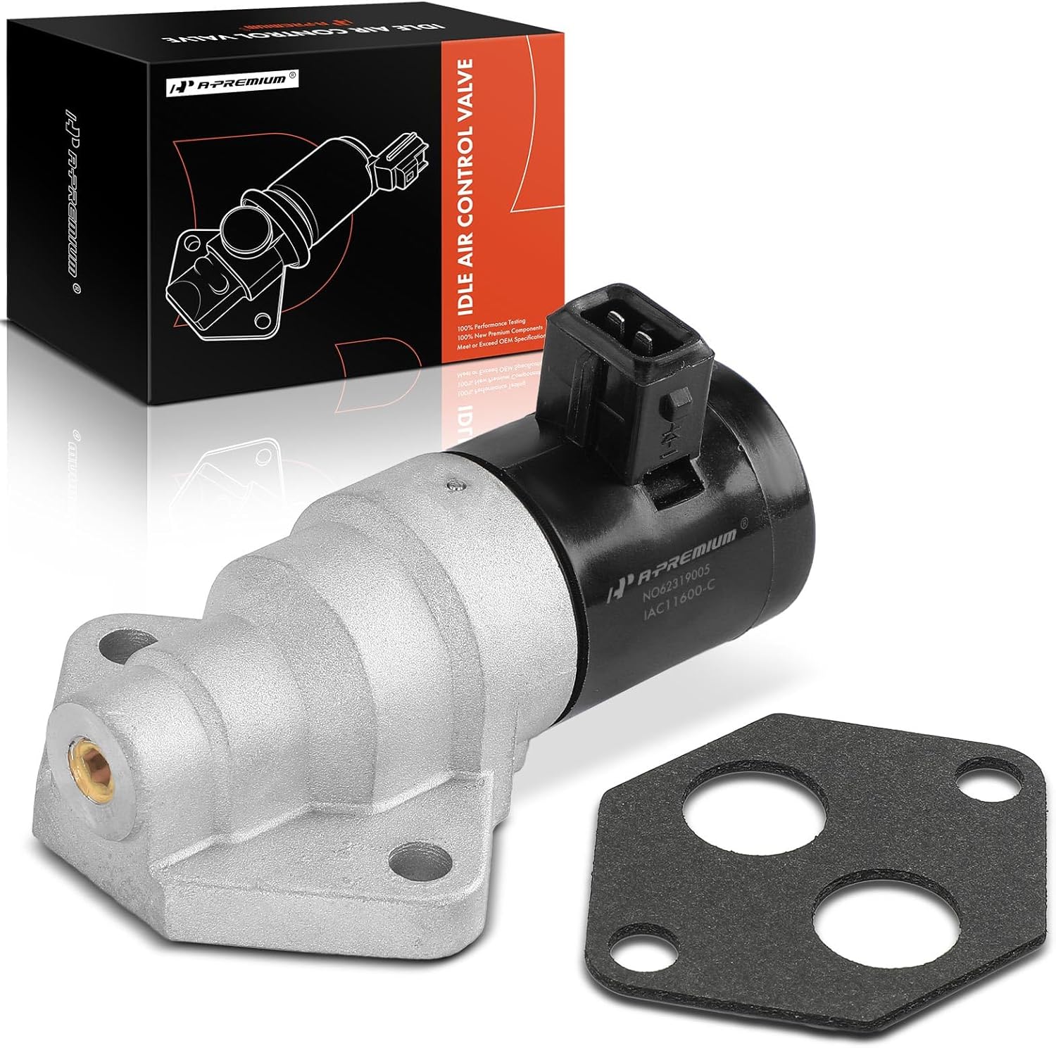 A-Premium Fuel Injection Idle Air Control Valve Compatible with Ford Contour & Mercury Mystique 1995, 2.0L, Auxiliary Air Valve, Replace for# F5RZ9F715B, F5RZ9F715BA