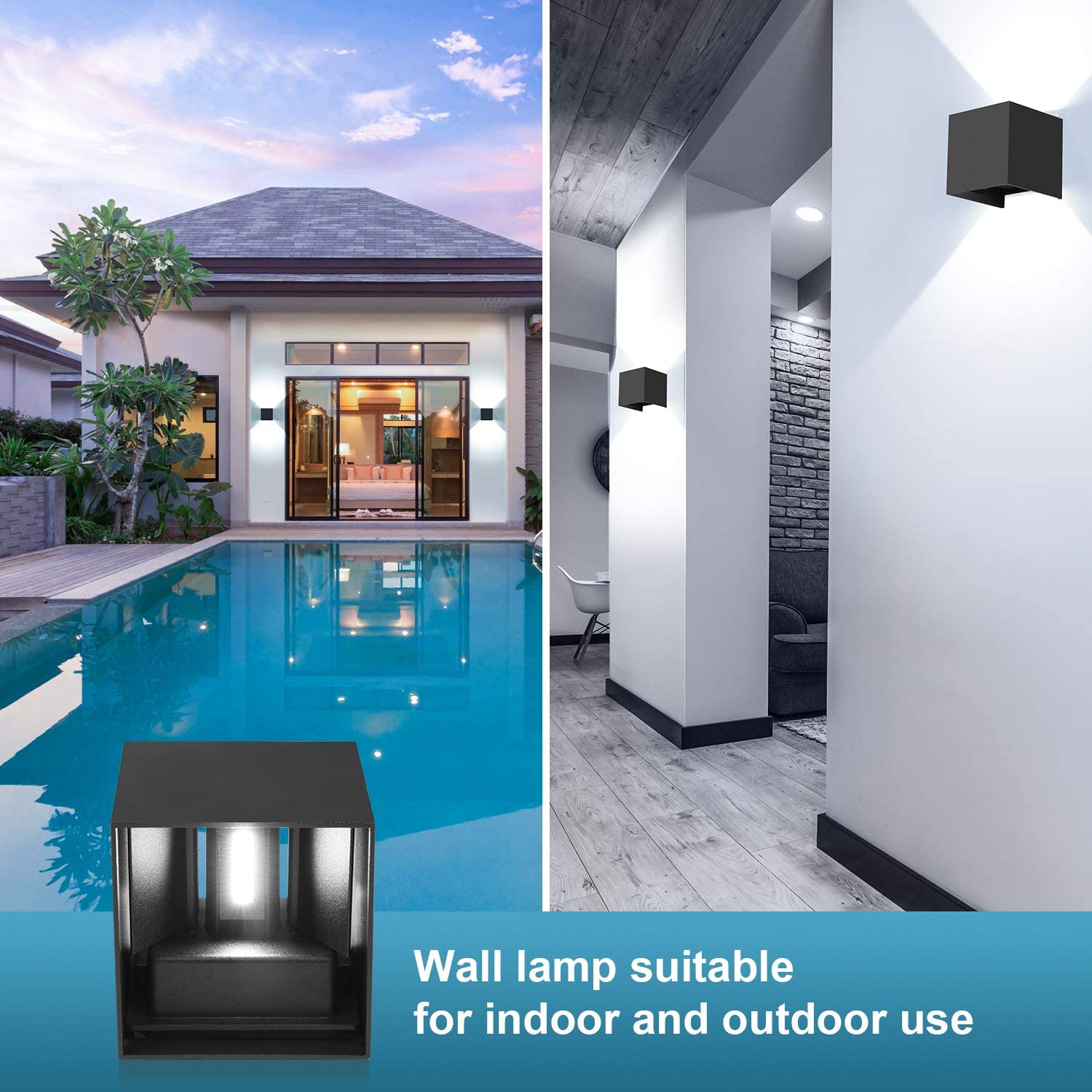 Konstsmide Andria PowerLED 230V richtspot 27cm hoog, 8W warmwit, 18°-60