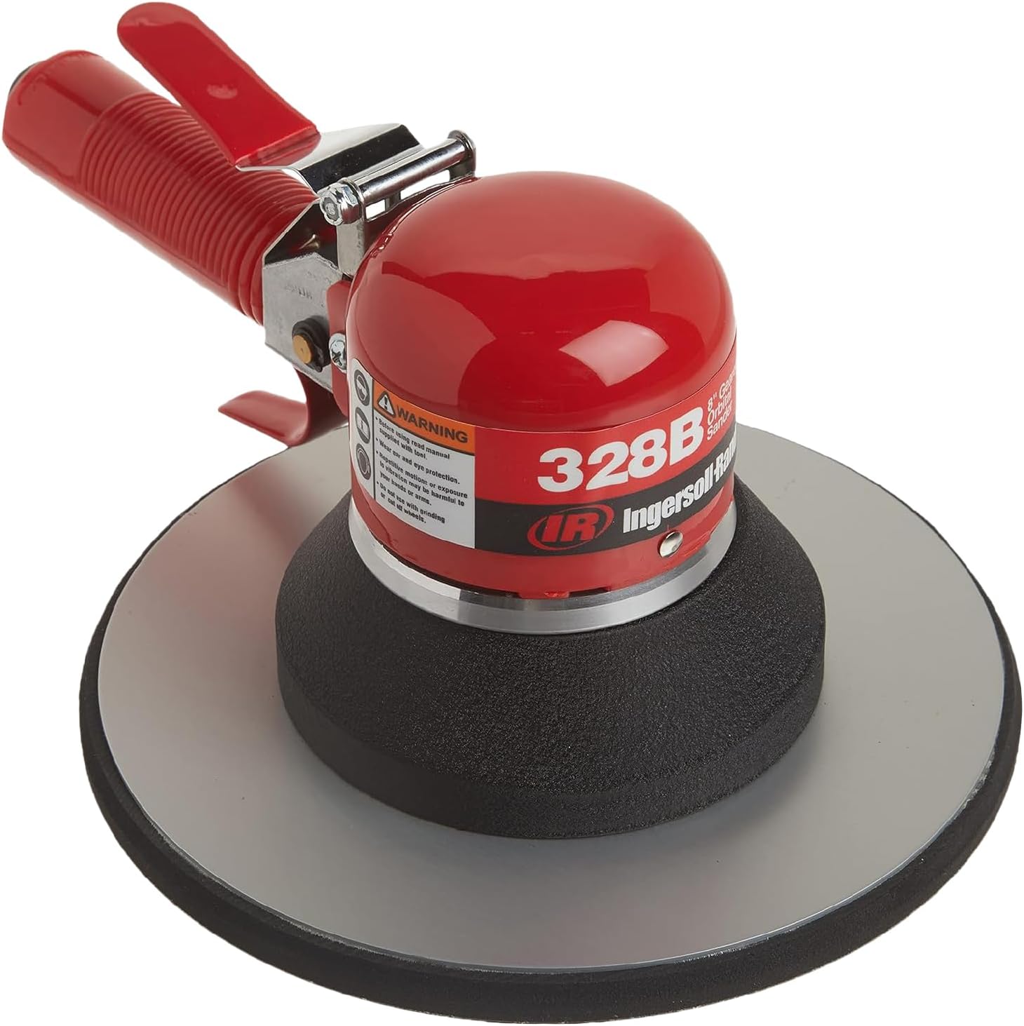 Ingersoll Rand 328B Dual Action Geared Orbital Air Sander, 8" Adhesive Pad, 5/32" Orbit, 825 RPM, 0.25 HP