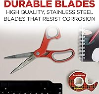 Vista 5 de Scotch Tijeras multiusos de 8 pulgadas, paquete de 2, ideales para uso diario (1428-2)