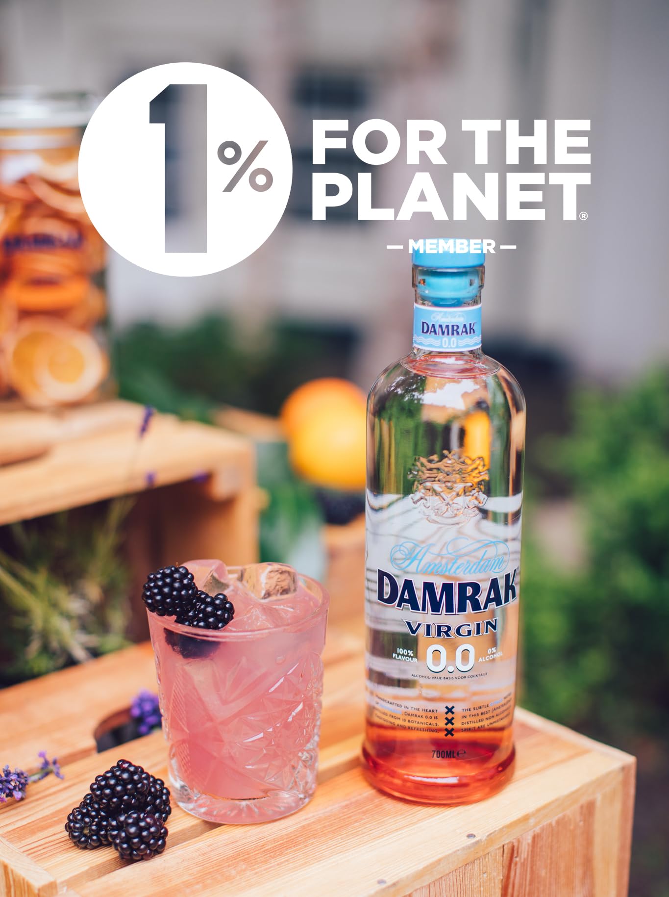 DAMRAK VIRGIN 0.0 – Espíritu destilado no alcohólico – Alternativa de ginebra cítrica más alta calificación – Mezcla deliciosos cócteles no alcohólicos