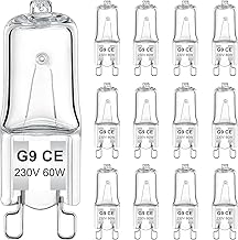 G9 Halogen Bulbs - 60W Bright Energy Efficient Replacement (Pack of 12) - Long-Lasting Lighting Solution