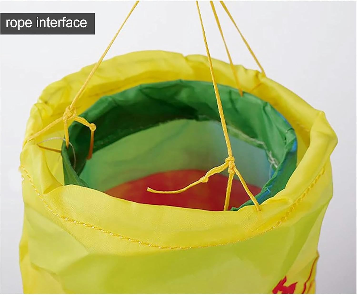 Dragon Ribbon Colorful Fitness Dragon Dance Streamer w/Bag & Dragon Head, Adult Child Sports Fitness Belt for Outdoor