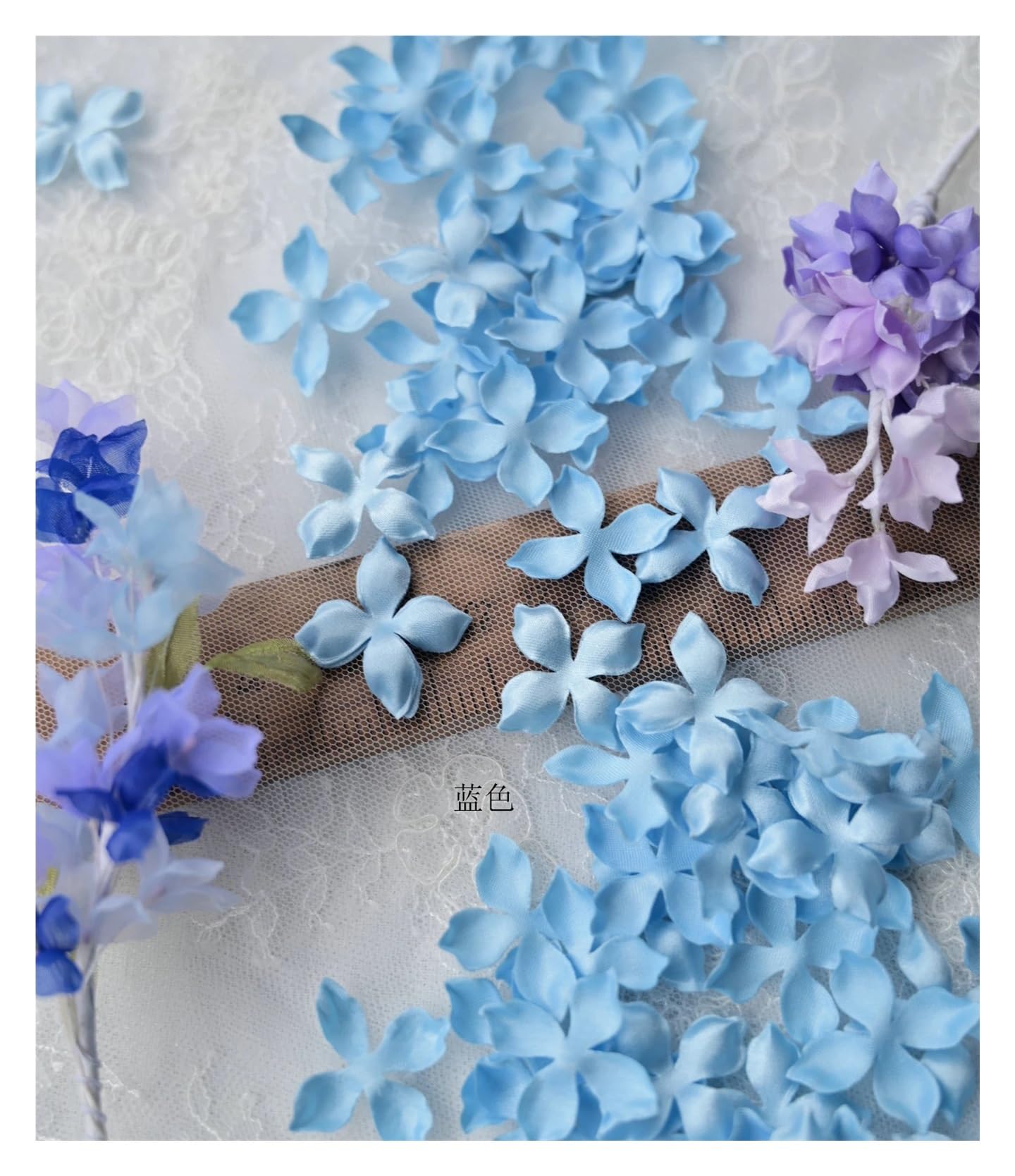 Wtaxbh A Iron On Patches Rtificial Flower Petals 3Cm Petal Fake Wedding Homedecor Diy Scrapbook Card Craft Satin Pplique 100Pcs(A)